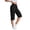 Black #024, variant on Bermuda Cargo Shorts for Women Casual Long Knee Length High Waisted Stretch Wide Leg Summer Outdoor Hiking Capri Pants, M
