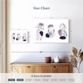 thumbnail image 4 of Elephant Stock Women One Line Wall Art - Horizontal Canvas Wall Art - Living Room Wall Decor - People Canvas - Purple And White Decor - 12" x 8", 4 of 8