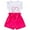 G#Love Red, variant on WIBACKER Summer Baby Girls and Toddler Kids Cotton Linen Sleeveless Tank Top and Shorts 2-Piece Set Outfit