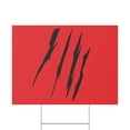thumbnail image 3 of Effete Feline Claw Marks Scratch Plastic Lawn Yard Sign, 3 of 6