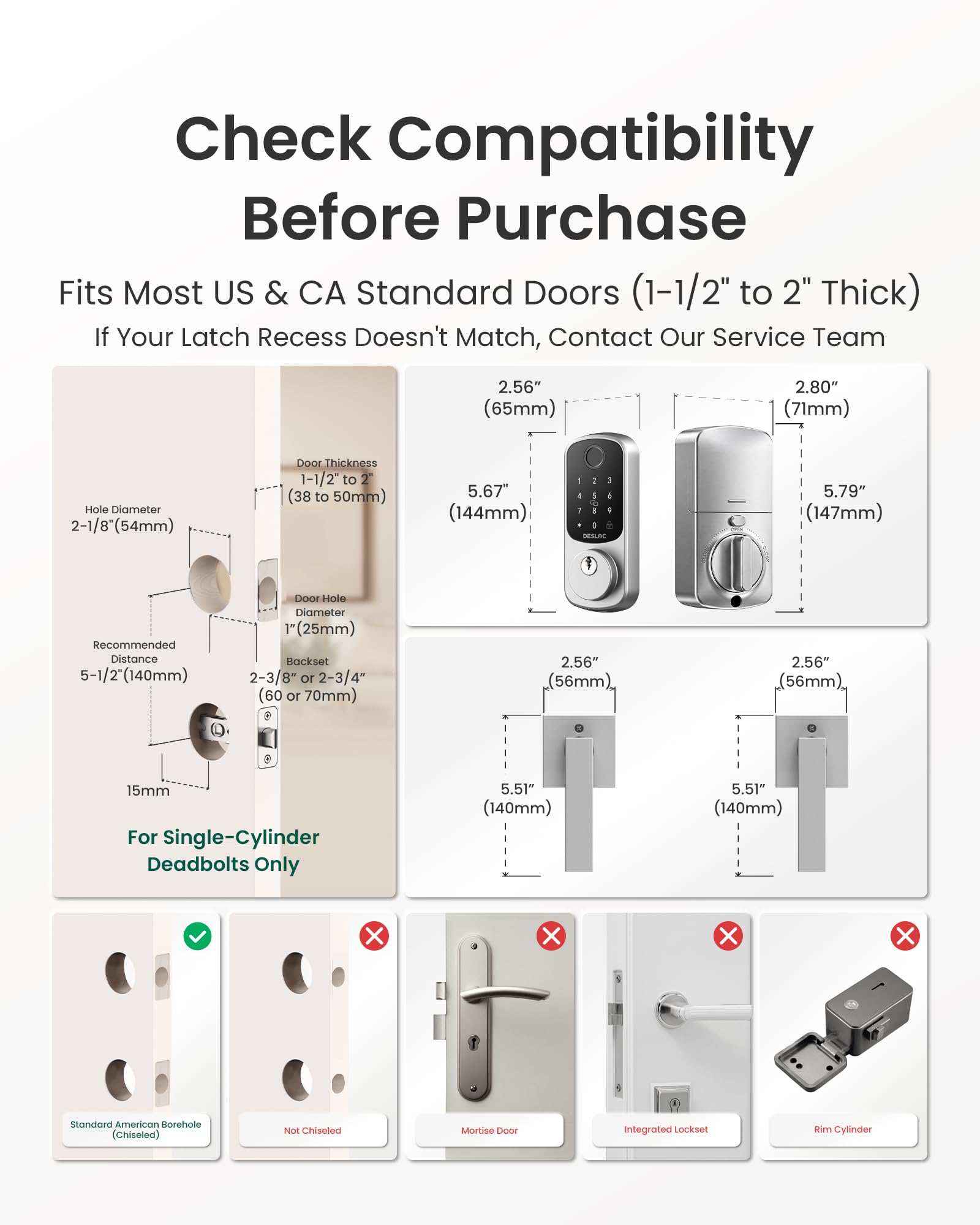 DESLOC B200 Smart Door Lock with Fingerprint photo 2