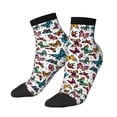 thumbnail image 3 of Salouo Cute Butterfly Pattern Unisex Middle Tube Socks,Middle-Finger Knee High Socks Over The Calf Tube Stocking Crew Stockings for Women and Men Tube Socks, 3 of 8