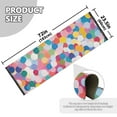thumbnail image 5 of Yayeee Runner Rug for Bedroom 2'x6' Machine Washable Hallway Non Slip Mat, Yellow Colorful Circles, 5 of 8