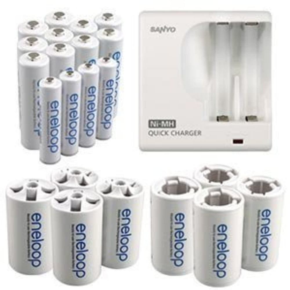 Sanyo Eneloop NiMH PreCharged Rechargeable Battery Pack with Quick