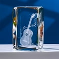 thumbnail image 5 of RKSTN Crystal Crafts 3D Model Carved Guitar Musical Instrument Paperweight Decoration Souvenir Umbrella Birthday Gift For Girls, 5 of 5