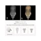 thumbnail image 2 of Large Luxury Crystal Chandelier Lighting, Modern LED Round Raindrop Flush Mount Ceiling Light Fixture For Hotel Staircase Hallway Dia 31.5" X H 79", 2 of 4