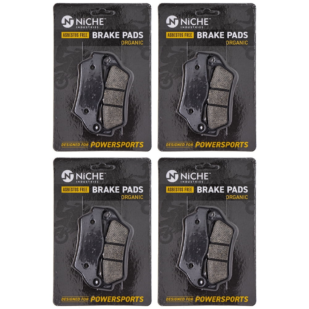 Niche Rear Brake Pad Set for BMW K1200S Organic Motorcycle 4 Pack 519