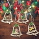 thumbnail image 3 of 4 Uds. Colgantes de campana de estrella de Navidad, manualidades, regalo de madera para fiesta de Navidad en casa, 3 of 8