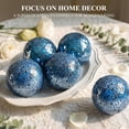 thumbnail image 3 of 5PCS Decorative Balls for Bowls, 3 Inch Blue Orbs Glass Centerpiece Bowls Mosaic Sphere Home Decoration Dining Table, 3 of 4