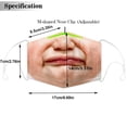 thumbnail image 3 of Face Mouth Nose Mask Cover Protection Reusable Cotton Blend Five Layer Filter Included Adjustable One Size Unisex Baby Face Design, 3 of 12
