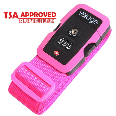 Travel Inspira Luggage Strap Belt with TSA Approved (Best Tsa Travel Locks)