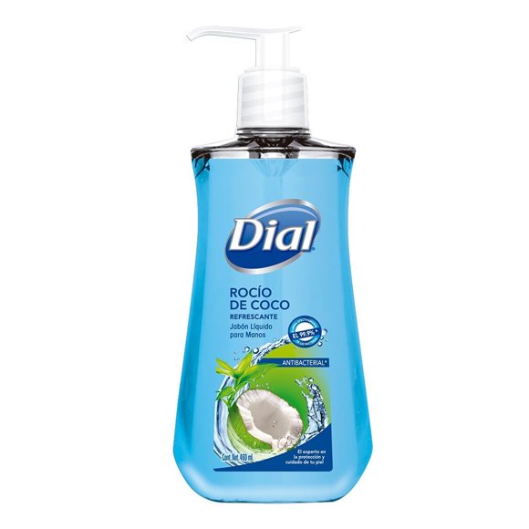 Jabón líquido para manos Dial rocío de coco 460 ml