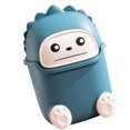 thumbnail image 4 of Desktop Organizer Small Trash Can For Creative Use 9.24x6.09x5.5in Blue Plastic 1Pcs, 4 of 5