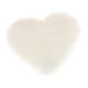 thumbnail image 5 of Funda de cojín con forma de corazón rizado suave Blanco, 5 of 7