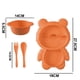 thumbnail image 2 of Juego de comidas, plato dividido con control de porciones con tenedor y cuchara para niños, 2 of 5