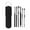 Black, variant on 6pcs/set Ear Wax Removal Tool Stainless Steel Earpick Wax Remover Curette Ear Pick Cleaner Spoon with Storage Pouch