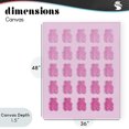 thumbnail image 4 of Stupell Industries Eclectic Gradient Pastel Pink Bears Canvas Art, 36 x 48, by LISH Creative, 4 of 8