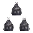 thumbnail image 1 of Maytalsory Unisex Apron For Style And Durable And Multi-purpose Affordable Kitchen Apron Black 3Set, 1 of 6
