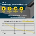 thumbnail image 5 of VEVOR 12 Volt Refrigerator, 48 Quart (45L) Fast Cooling Portable Freezer with App Control (-4℉~68℉), Car Fridge with 12/24v DC & 110-240v AC for Travel, Truck, Camping and Home Use, Gray, 5 of 10