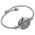 thumbnail image 4 of Relojes de pulsera de lujo para mujer, de cuarzo, color negro, 4 of 6