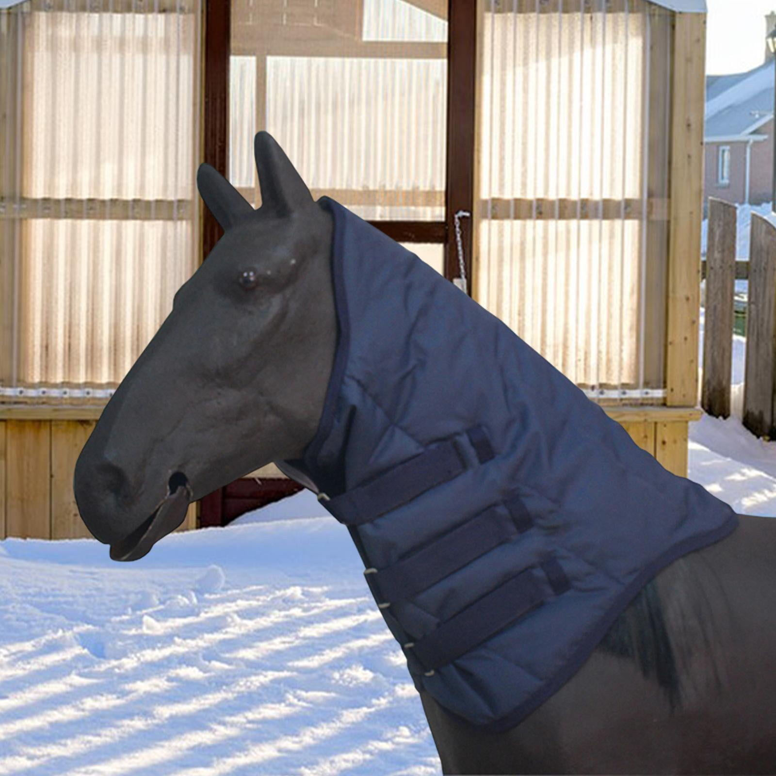 GARENDE Horse Neck Cover 600D Oxford Cloth Warm Equestrian Accessory Neck Protection Blue