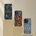 Woodland Forest Animal Tough Phone Case, Cottage Nature Pattern Dual ...