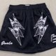 thumbnail image 3 of Pantalones cortos de estilo americano de moda para hombre, pantalones cortos deportivos casuales de malla cortados a la rodilla, pantalones cortos de entrenamiento para correr y baloncesto para hombre, 3 of 4