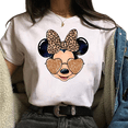 thumbnail image 2 of Camiseta Kawaii de dibujos animados de Disney para mujer, camisetas con estampado de Minnie, Camiseta holgada de moda, ropa de calle para niños, 2 of 4