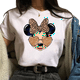 thumbnail image 2 of Camiseta Kawaii de dibujos animados de Disney para mujer, camisetas con estampado de Minnie, Camiseta holgada de moda, ropa de calle para niños, 2 of 4