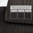 thumbnail image 5 of Great Bay Home Luxury 100% Cotton Ribbed Texture 6-Piece Towel Set, Midnight Grey, 5 of 6