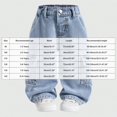 thumbnail image 3 of KEXE Pants For Boys Little Kids Pull-On Side Pocket Baggy Denim Trousers Elastic Waist Daily Bottoms（Blue,7-8 Years）, 3 of 7