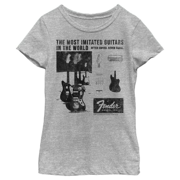Girl's Fender The Most Imitated Graphic Tee Athletic Heather X Large