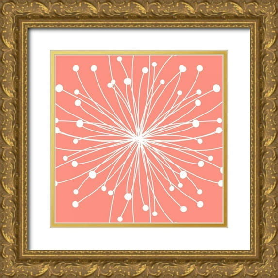Robinson, Tamara 26x26 Gold Ornate Wood Framed with Double Matting Museum Art Print Titled - Dandelion II