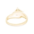 thumbnail image 4 of AFFY White Natural Accent Diamond Engagement Ring in 14k Yellow Gold Plated Silver, 4 of 6