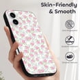 thumbnail image 5 of Compatible with Iphone 16 Case - Cute Soft Pink Floral Silicone Case Compatible with Iphone 16 Phone Case for Women Men, 5 of 6