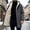 c01Dark Gray, variant on Men's Fleece Lined Vintage Suede Jacket Zip Up Plush Collar Coats Faux Leather Winter Long Jackets with Hooded Gray M