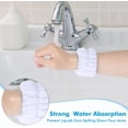 thumbnail image 4 of Gift Pack,4 Pcs SPA Face Wash Wristbands Wrist Towels for Washing Face,Facial Cleasing Makeup Remove Wrist washband for Women Girls Prevent Liquid from Spilling,Microfiber wrist wash bands,Sweatband, 4 of 5