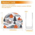 thumbnail image 4 of Yayeee Napkin Holder for Table Kitchen Paper Tissue Organization, Gray Snow Houses, 4 of 8