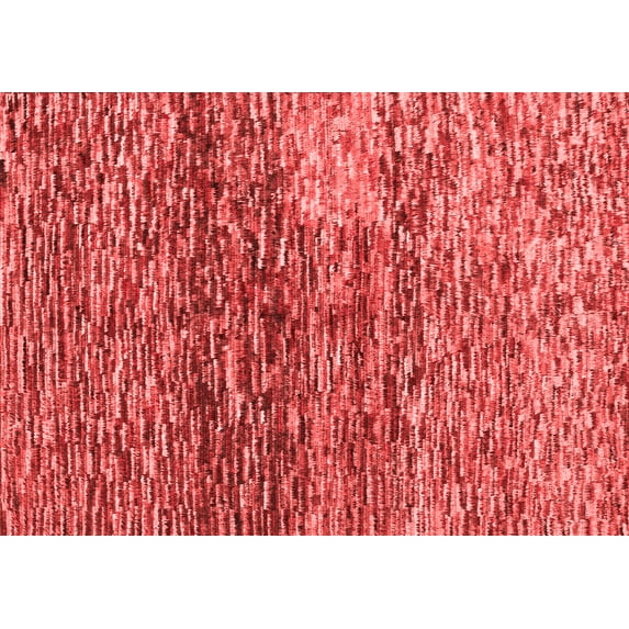 Ahgly Company Indoor Rectangle Abstract Red Contemporary Area Rugs, 8' x 10'