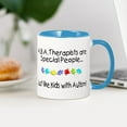 thumbnail image 3 of CafePress - ABA Therapists Are Special People, Just Like Kids - 11 oz Ceramic Mug - Novelty Coffee Tea Cup, 3 of 4
