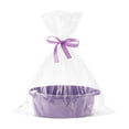 thumbnail image 1 of Cesta de regalo de canasta tejida de pequeña cesta de algodón Decoración del hogar Vacío con bolsa de regalo Púrpura, 1 of 8