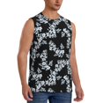 thumbnail image 2 of Fotbe Men's Flower Print Men's Sleeveless Muscle Tank Tops Casual T-Shirts for Gym Workout Beach-Large, 2 of 8