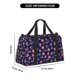 thumbnail image 3 of Balery American Stars Bolsa de Gimnasio para Mujeres, Bolsa de Viaje con Bolsillo Húmedo, Bolsa de Fin de Semana para Mujeres, Bolsa de Viaje Resistente al Agua, 3 of 7