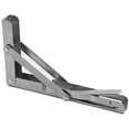 thumbnail image 1 of Riwesomey Soporte de estante en ángulo Soporte de estante triangular plegable Tipo colgante Soporte de estante de acero inoxidable con resistencia a Herramientas y ferretería No.2 Riwesomey TO005317-02, 1 of 1