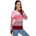 thumbnail image 4 of Totatuit Fashion Women’s V Neck Long Sleeve Sweater Casual Pullover Light Weight Tops, 4 of 5