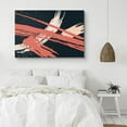 thumbnail image 2 of PixonSign Canvas Print Wall Art Geometric Red and White Brushstrokes Abstract Shapes Illustrations Modern Art Minimalist Colorful Multicolor Ultra for Living Room, Bedroom, Office - 16"x24", 2 of 5