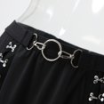thumbnail image 3 of Aayomet Plus Size Skirts for Women Split Skirt With Hook Button (Black, XL), 3 of 5