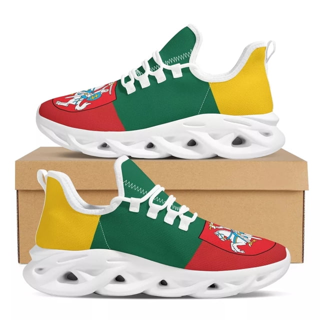 Zapatillas de deporte para mujer con diseño de bandera de Lituania, zapatillas de deporte para exteriores, zapatillas de deporte ligeras de malla, zapatos casuales de malla, zapatos planos