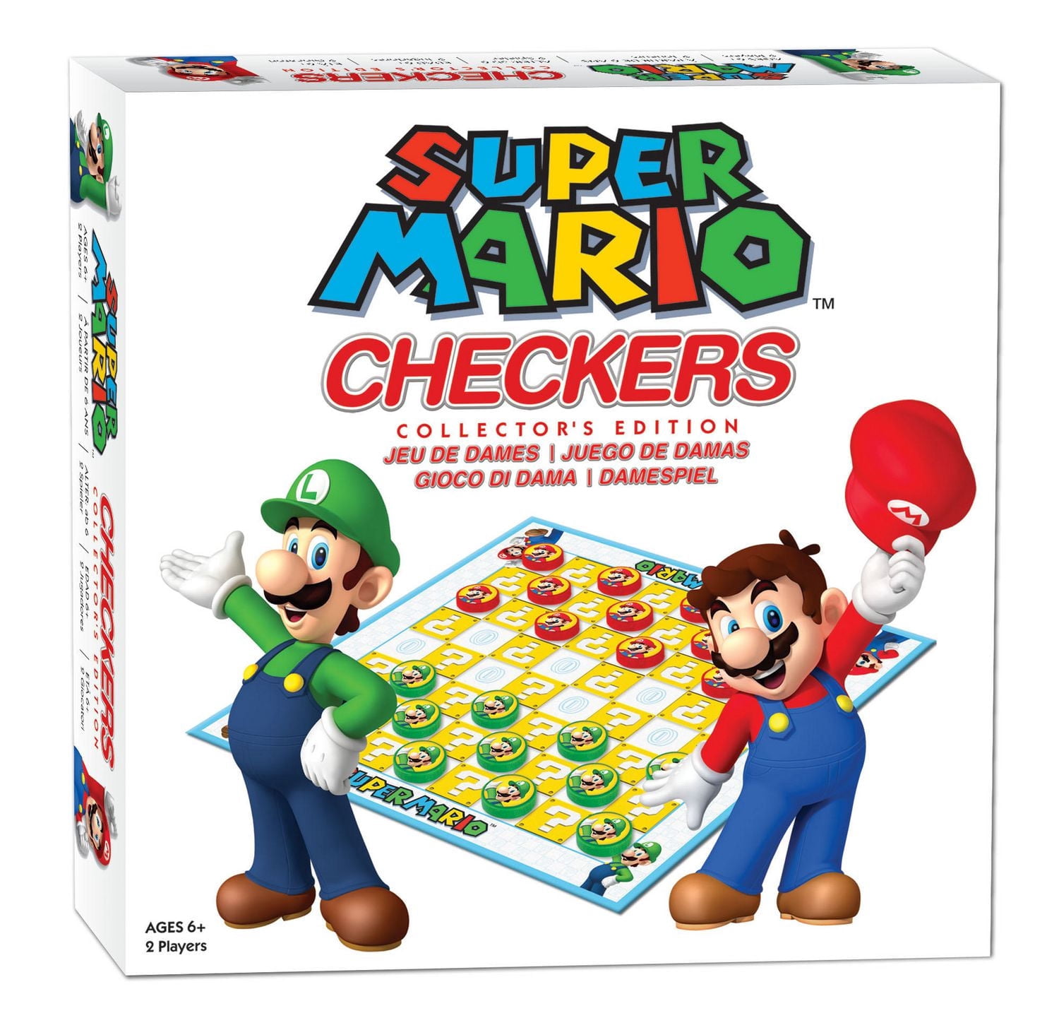 Super Mario Checkers Board Game - Bilingual