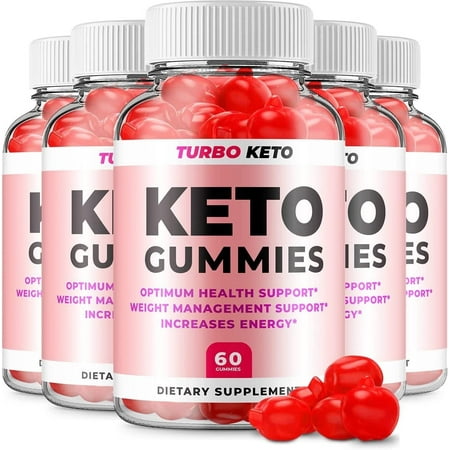 5 Pack Turbo Keto ACV Gummies Turbo ACV + Keto Advanced Keto Formula Plus Apple Cider Vinegar Keto Gummies Dietary Supplement B12 Beet Root Juice Men Women 300 Gummies